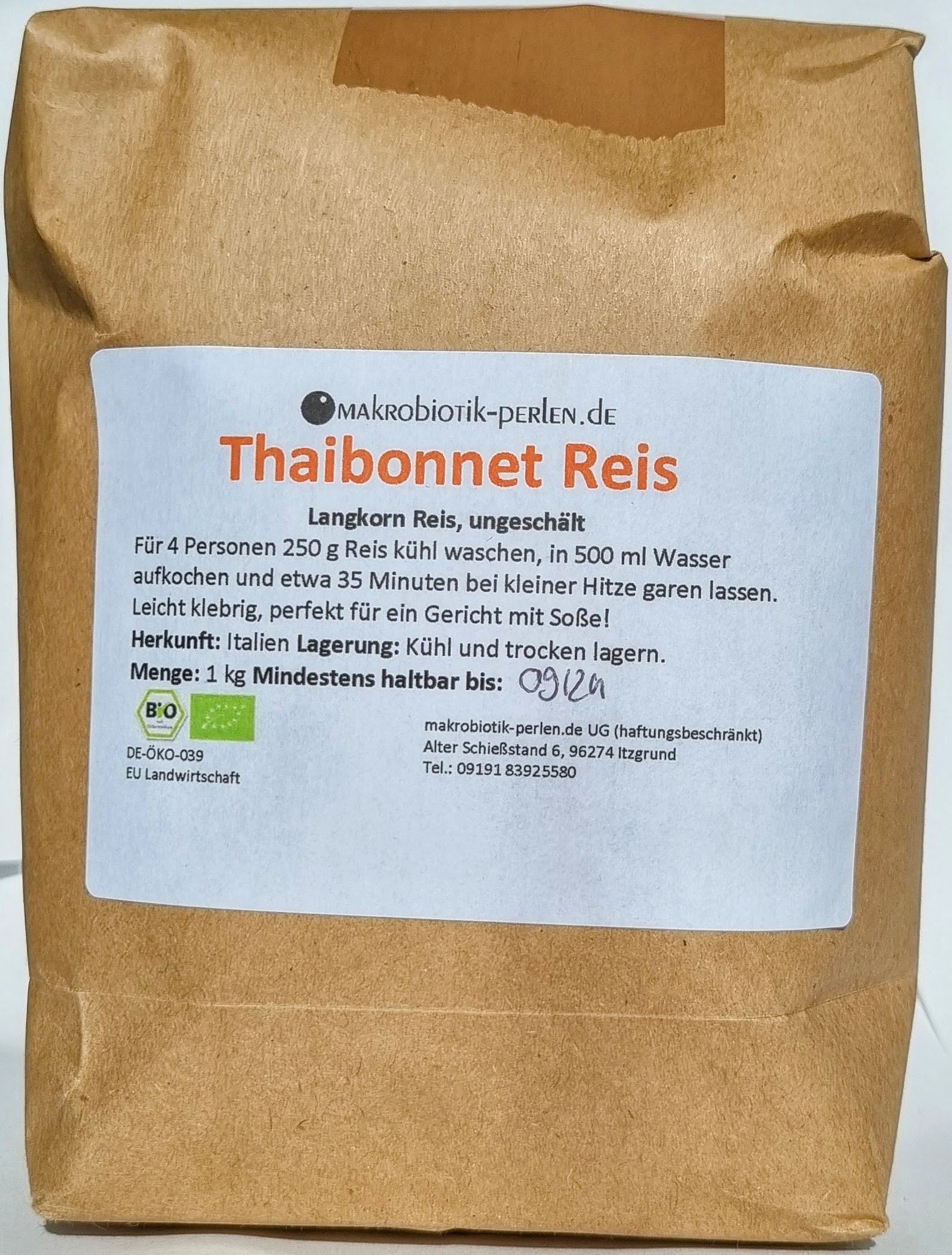 Thaibonnet Reis (ungeschält)