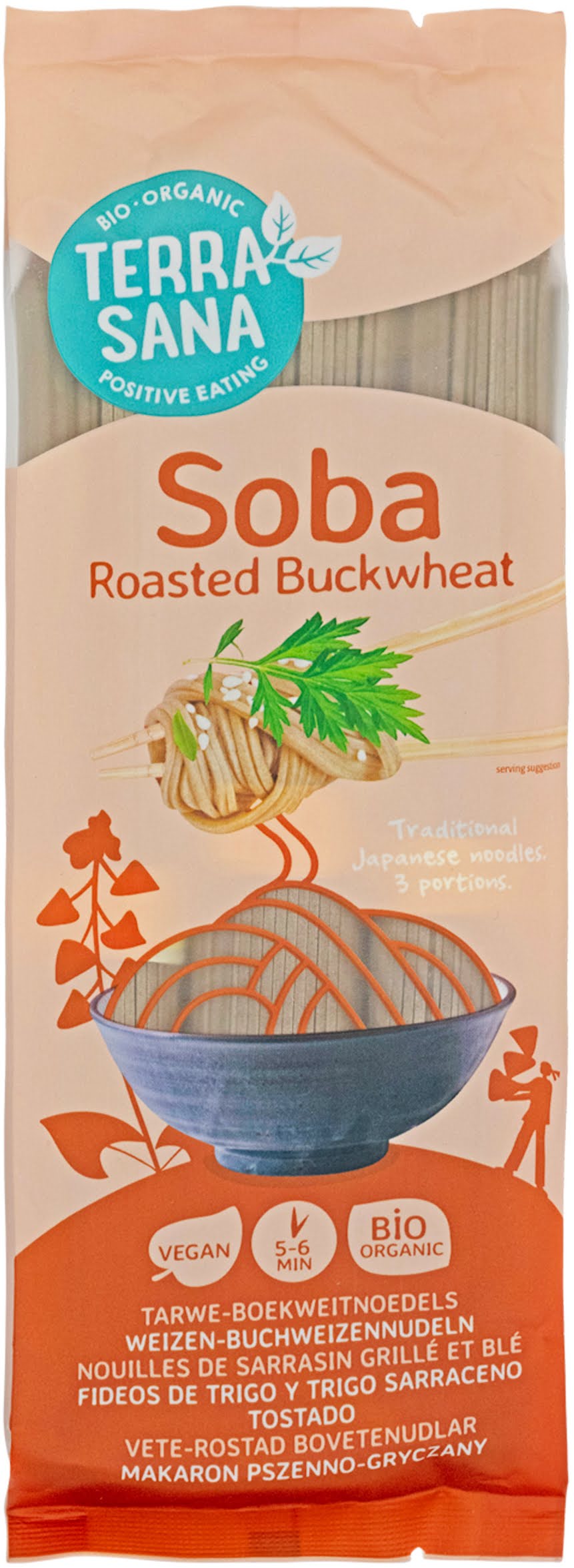 Soba-Nudeln (5% gerösteter Buchweizen)