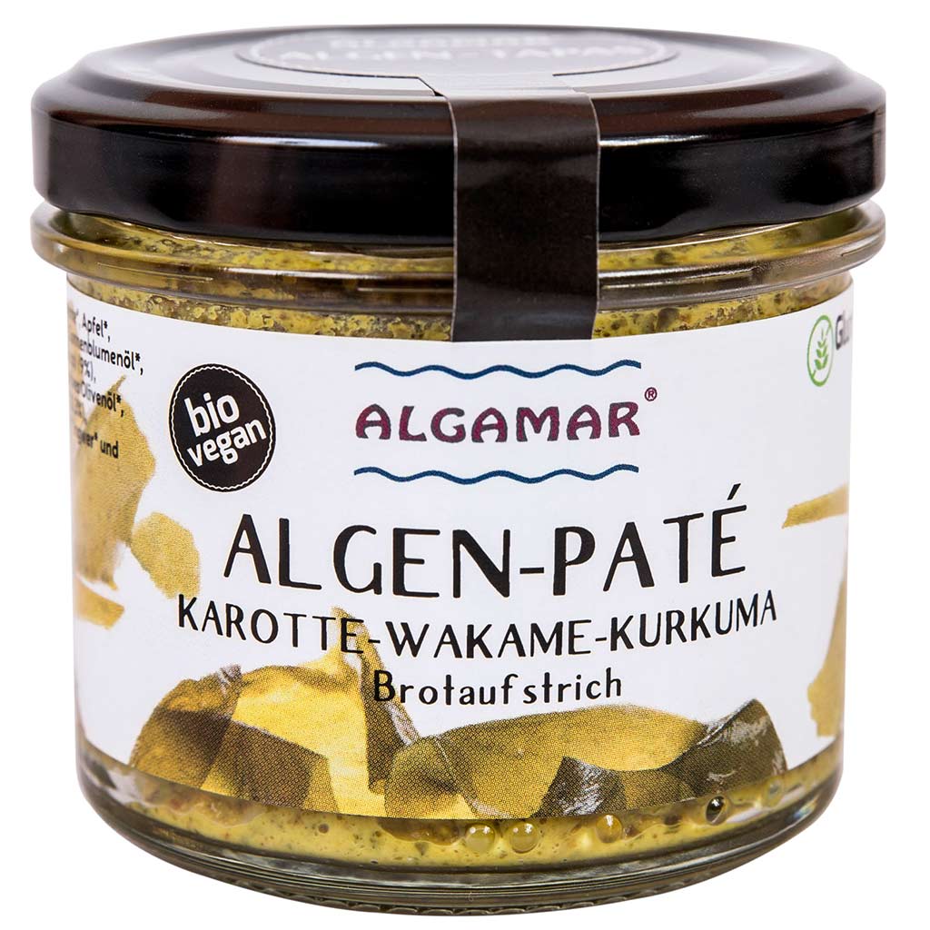 Algen-Paté Karotte-Wakame-Kurkuma (Brotaufstrich)
