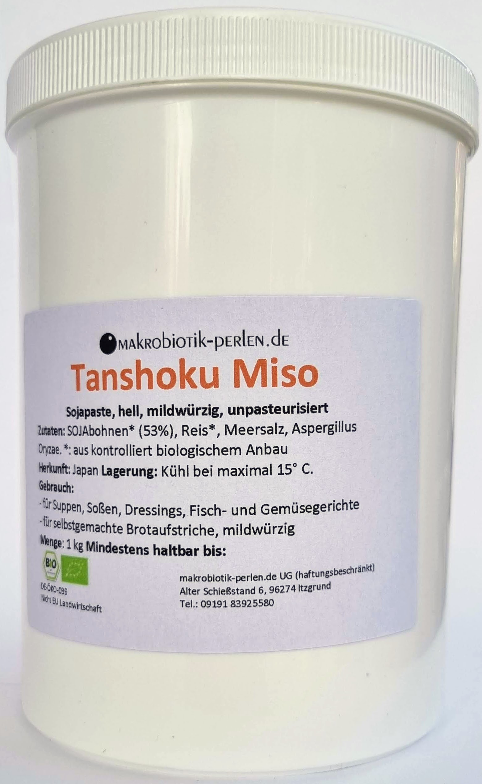 Tanshoku Miso (hell, mildwürzig, unpasteurisiert)