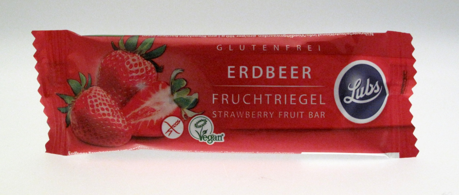    Erdbeere Premium Fruchtriegel Glutenfrei

