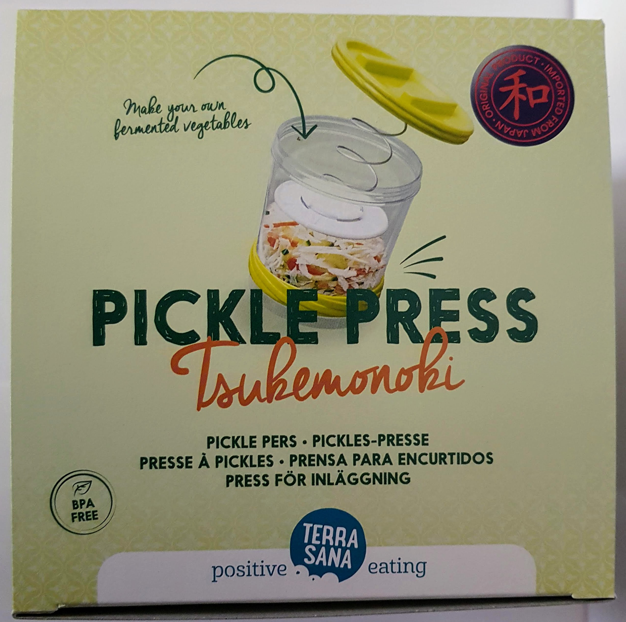 Tsukemonoki (Pickles-Presse, Salatpresse, Kunststoff, etwa 1,2l)