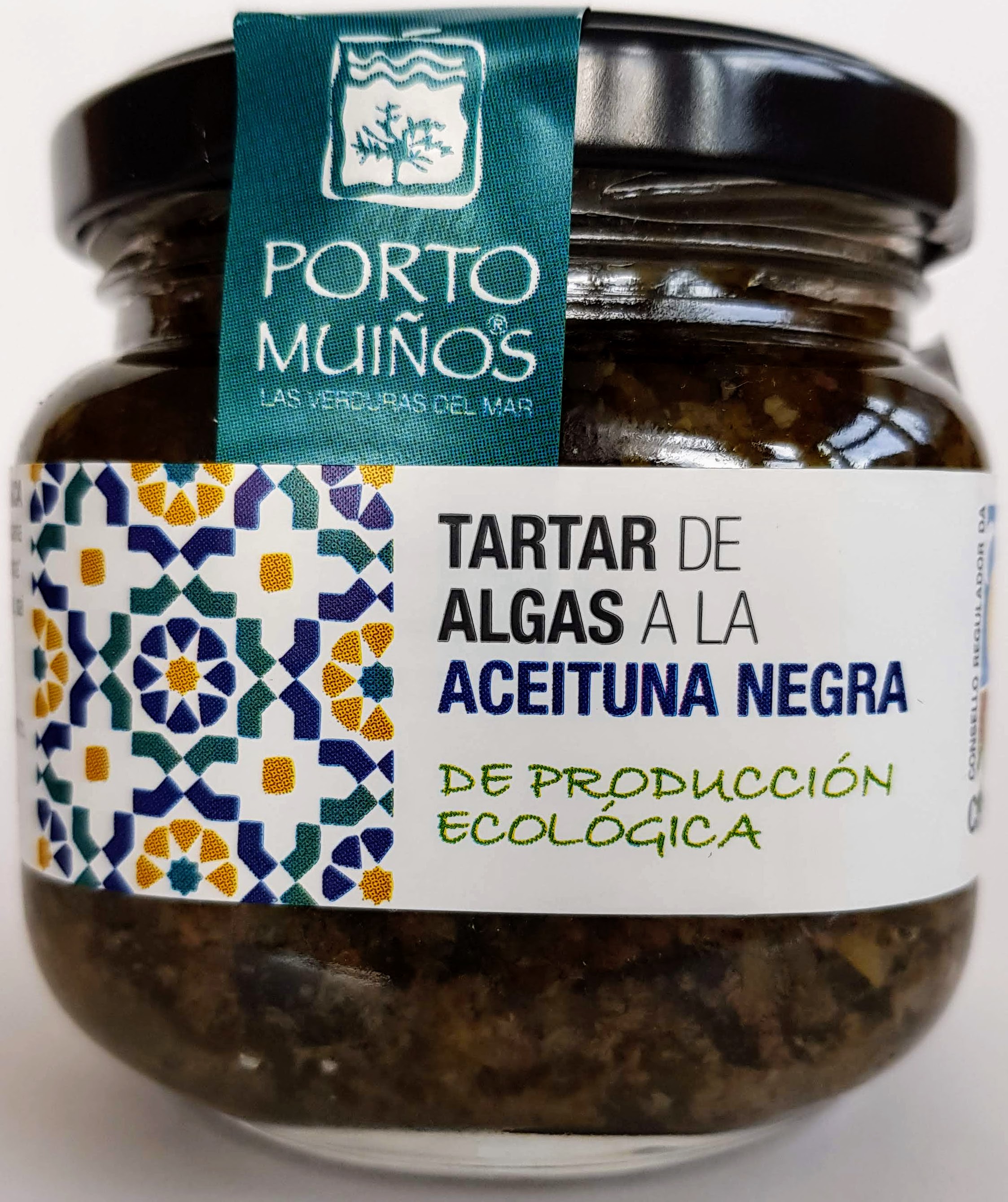 Algen Tartar mit schwarzen Oliven