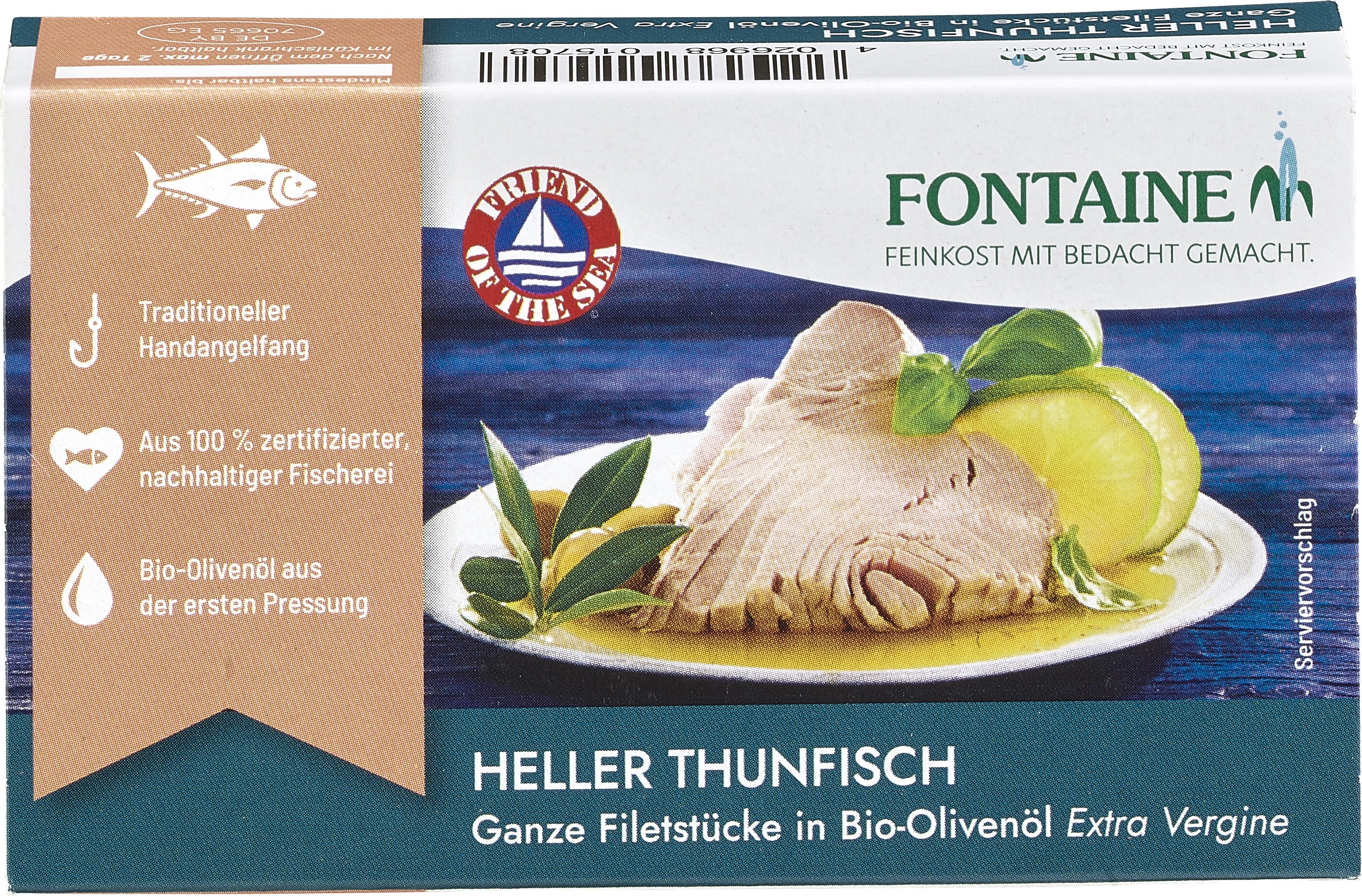 Thunfisch hell in Bio-Olivenöl