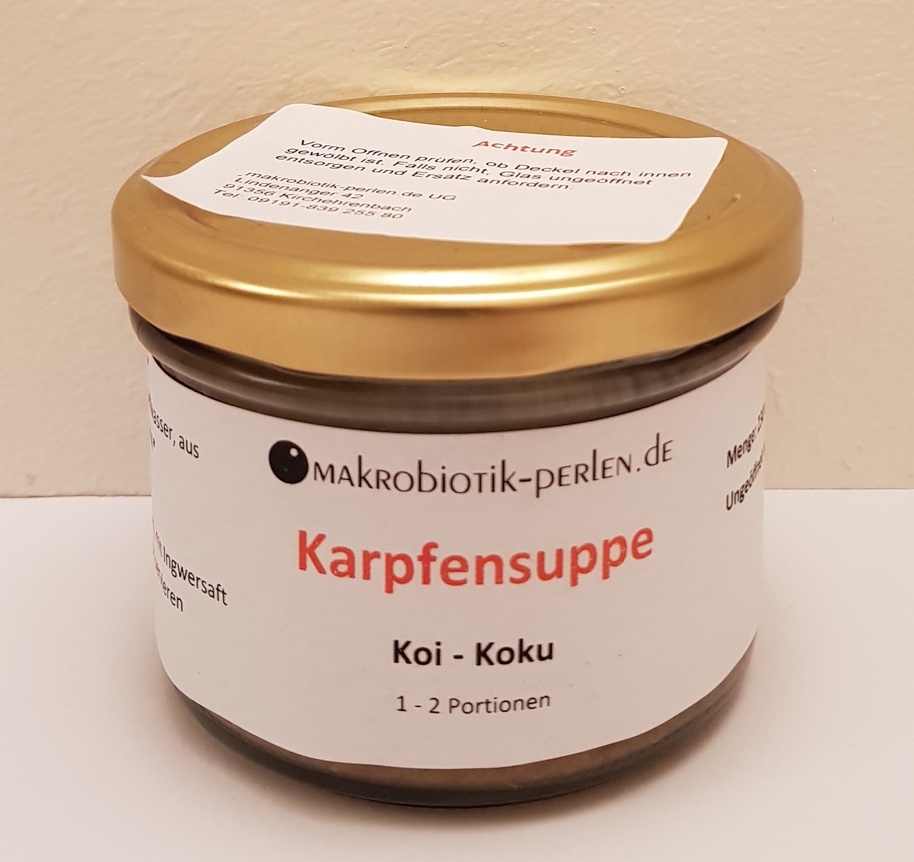 Karpfensuppe Koi-Koku im Glas - Saisonprodukt