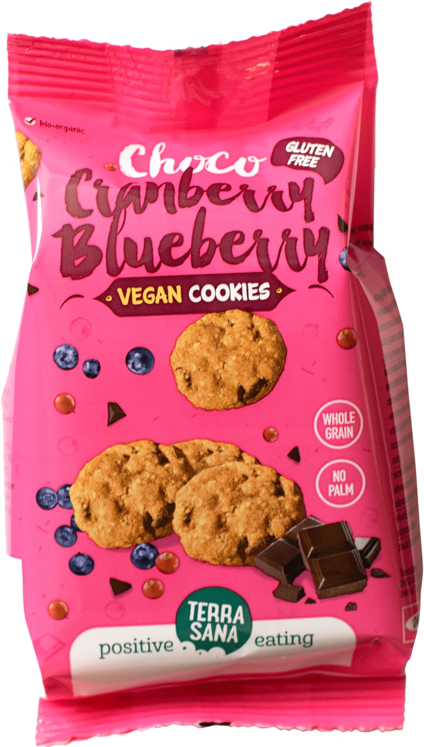 Cookies mit Schoko, Cranberry & Blaubeere (vegan)